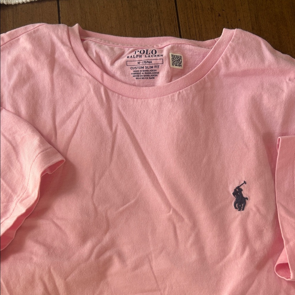 Polo by Ralph Lauren Light Pink Tee M - Picture 4 of 5